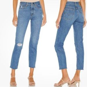 Levi's Vintage Women’s Wedgie Skinny Distressed Skinny Button Fly Jeans Size 30